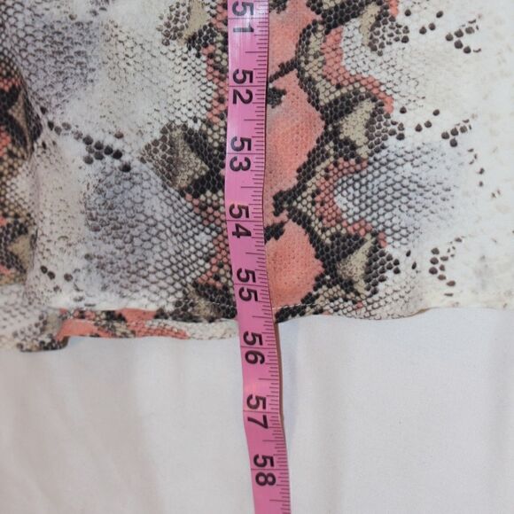 NWT west Kei Color Peach Snake Maxi dress Women size S small - Picture 13 of 14